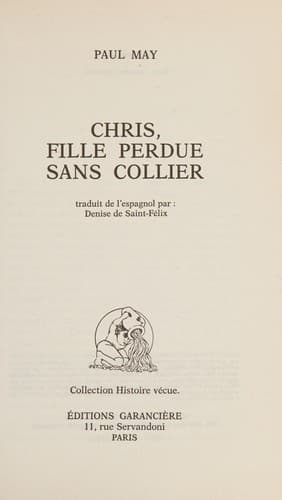 Cover image for Chris, fille perdue sans collier