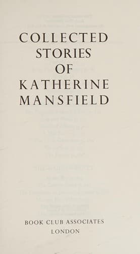 Cover image for Collected Stories of Katherine Mansfield