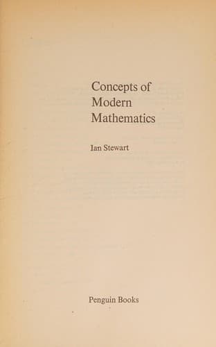 Cover image for Concepts of modern mathematics