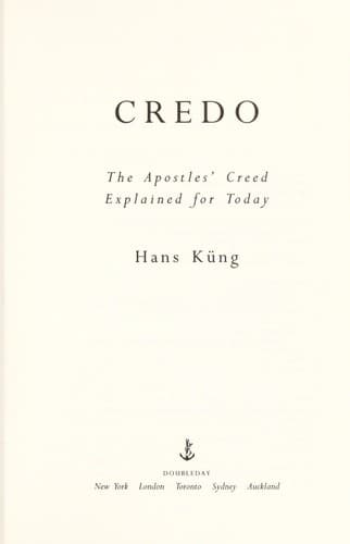 Cover image for Credo