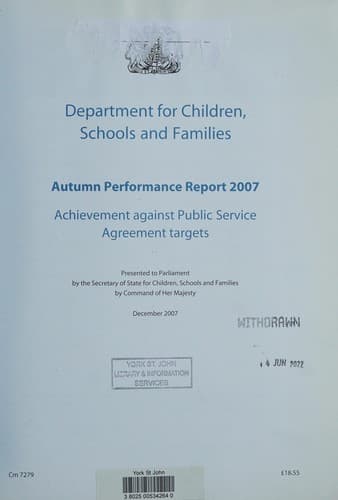 Department for Children, Schools and Families