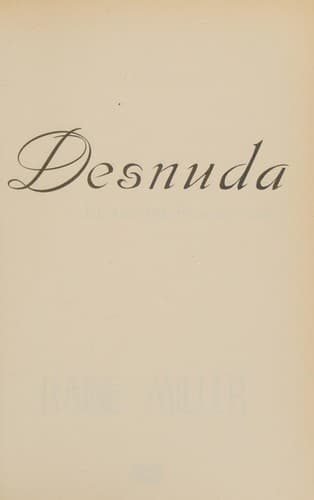 Cover image for Desnuda