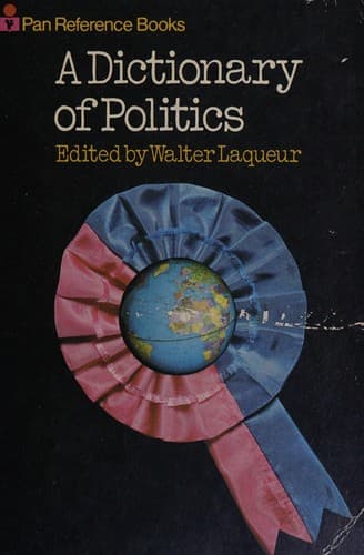 Cover image for A dictionary of politics