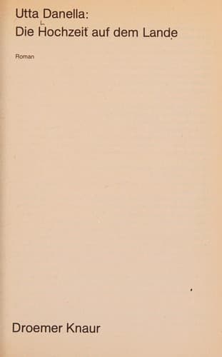 Cover image for Die Hochzeit auf dem Lande.
