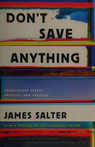 Cover image for Don't save anything