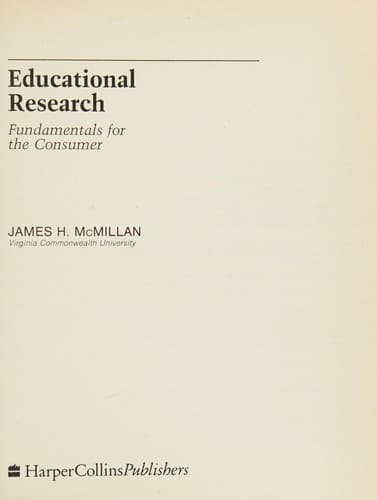 Cover image for Educational research