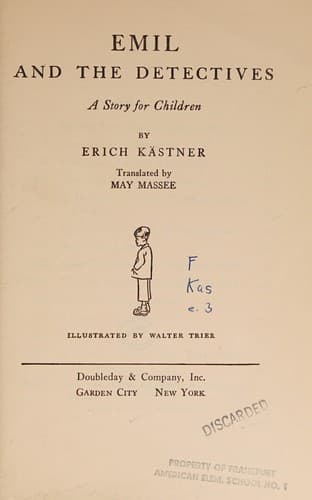 Cover image for Emil and the Detectives