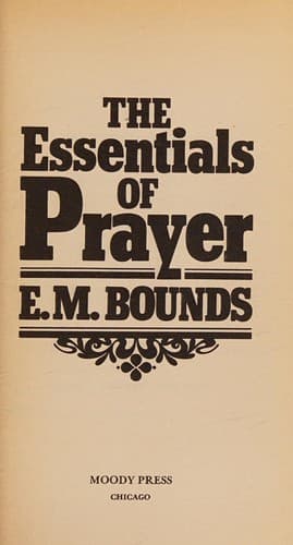 Cover image for The essentials of prayer