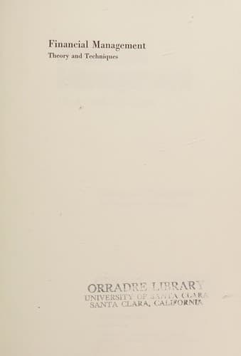 Cover image for Financial management