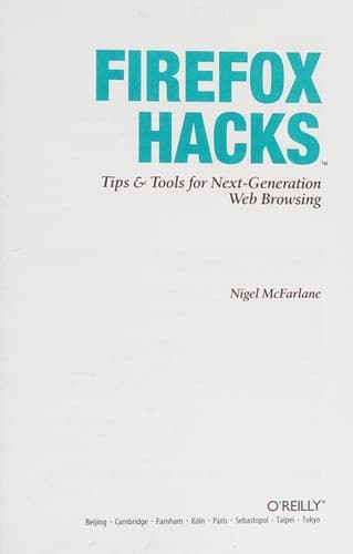 Cover image for Firefox hacks