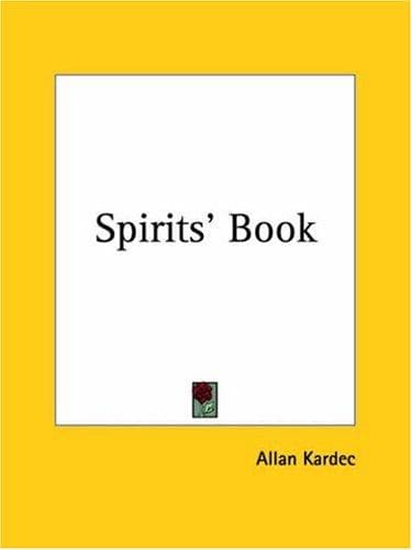 Cover image for Spirits' Book