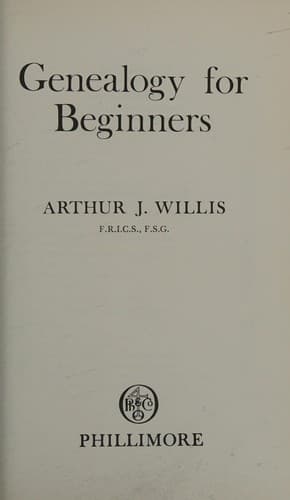 Cover image for Genealogy for beginners