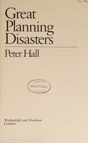 Cover image for Great planning disasters