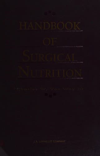 Cover image for Handbook of surgical nutrition