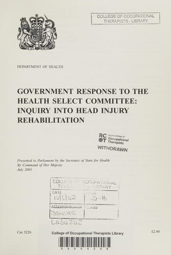 Head Injury Rehabilitation