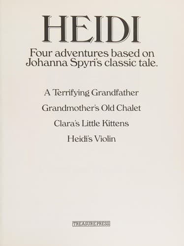 Cover image for Heidi