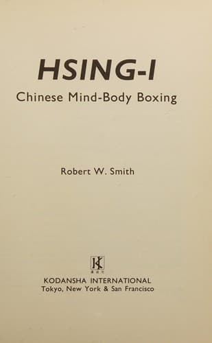 Cover image for Hsing-i