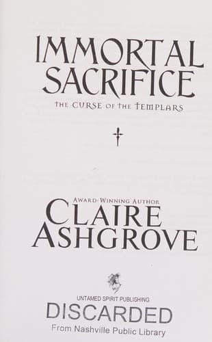Cover image for Immortal Sacrifice