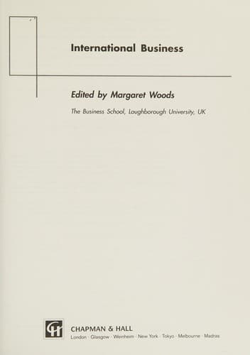Cover image for International Business