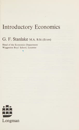 Cover image for Introductory economics