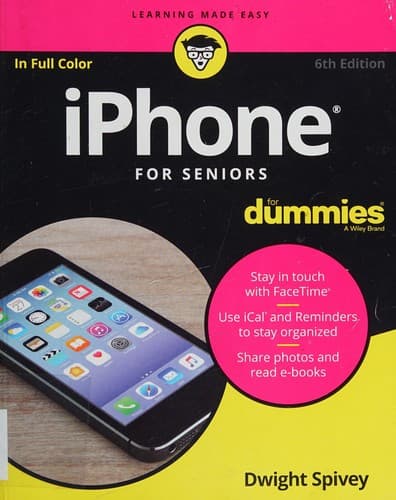 Cover image for iPhone for seniors for dummies