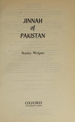 Cover image for Jinnah of Pakistan.