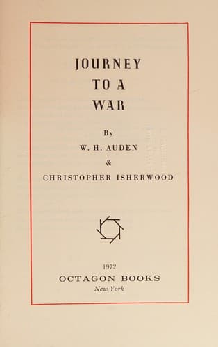 Cover image for Journey toa war