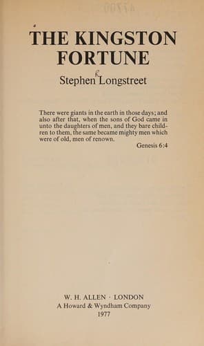 Cover image for The Kingston fortune
