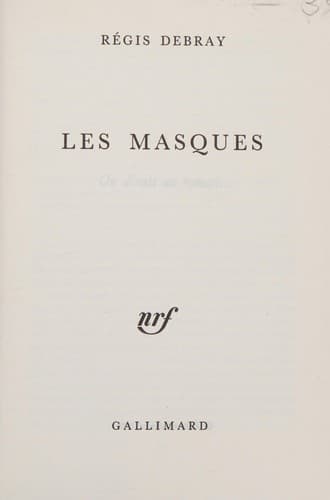 Cover image for Les masques
