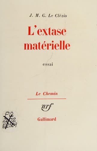 Cover image for L' Extase matérielle