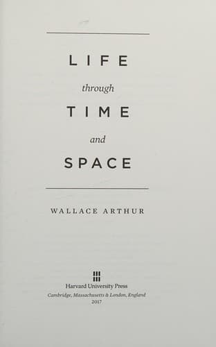 Cover image for Life through time and space