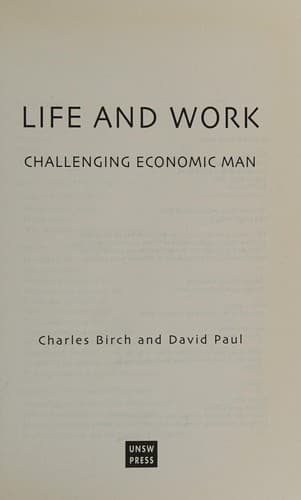 Cover image for Life and work