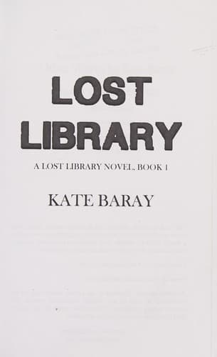 Cover image for Lost Library