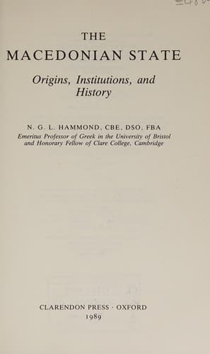 Cover image for The Macedonian State