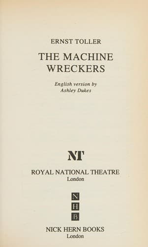 Cover image for The machine wreckers