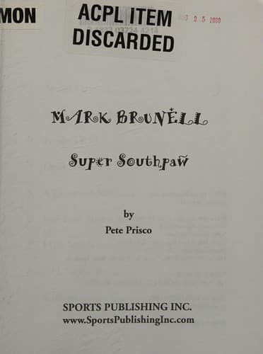 Cover image for Mark Brunell