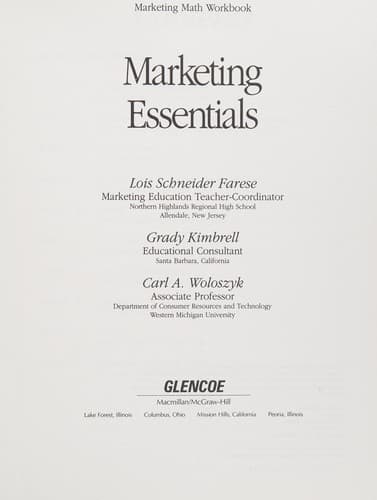 Cover image for Marketing essentials