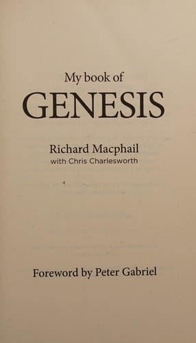 Cover image for My Book of Genesis