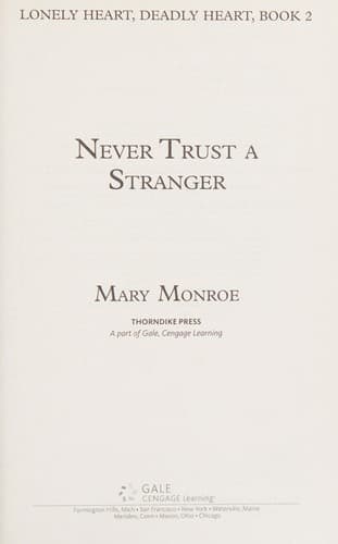 Cover image for Never trust a stranger