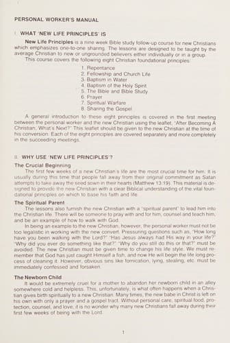 Cover image for New Life Principles