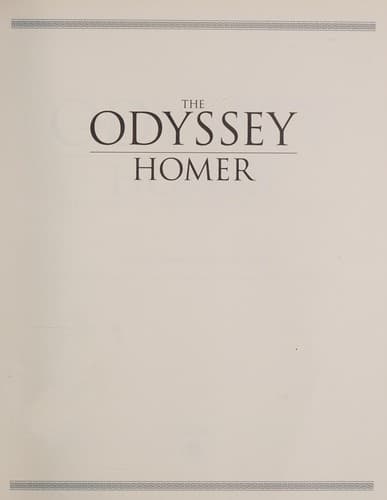 Cover image for Odyssey