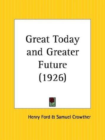 Cover image for Great Today and Greater Future