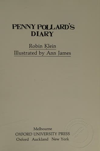 Cover image for Penny Pollard's diary