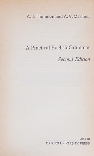 Cover image for A practical English grammar