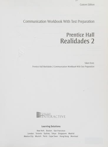 Prentice Hall Realidades 2 2011Communication Workbook with Text Prep, 1/e