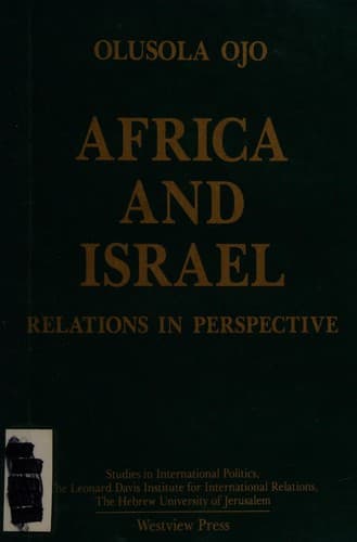 Cover image for Africa and Israel