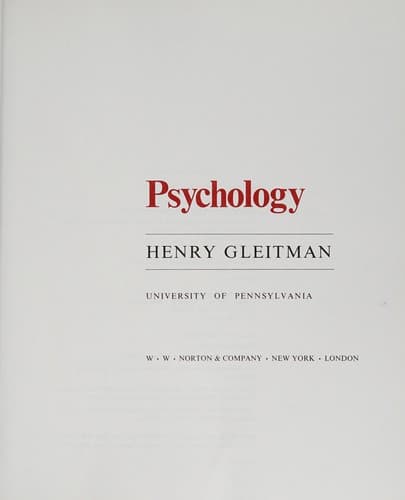 Cover image for Psychology