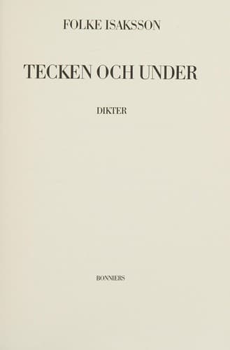 Tecken och under