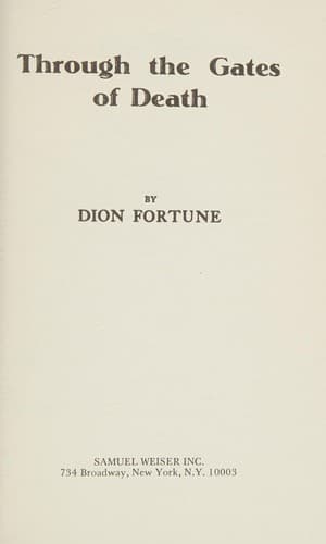 Cover image for Through the Gates of Death