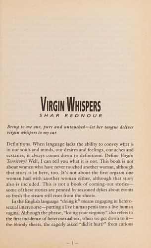 Cover image for Virgin territory